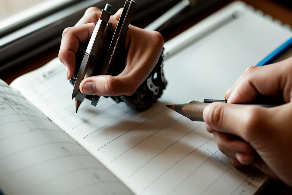 Nahaufnahme von handschriftlichen Notizen zu einem Geschichts-Videokurs mit Zeitstempeln.
