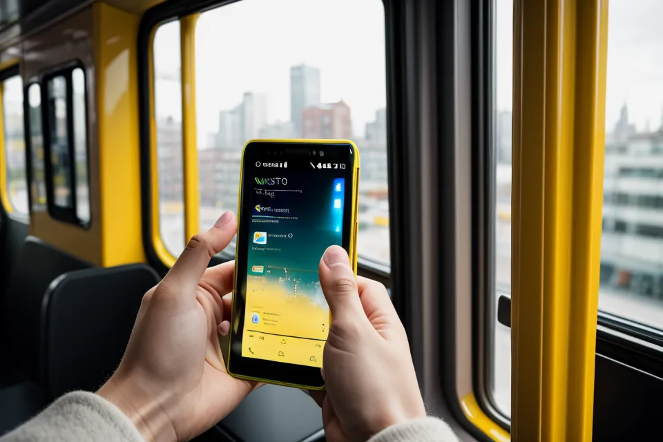Digitales Lernen unterwegs: RaGarve-Kurs Globales Erwachen auf dem Smartphone in der Dresdner Straßenbahn Linie 13